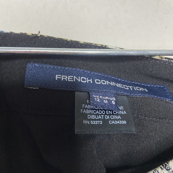 French Connection Adila Colorful Snakeskin Faux Leather Skirt Sz 8 NWT - Picture 7 of 7